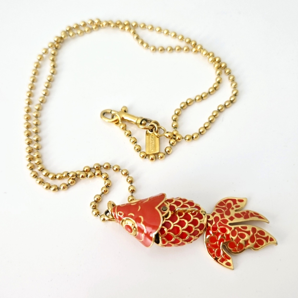 COACH Koi Fish Necklace